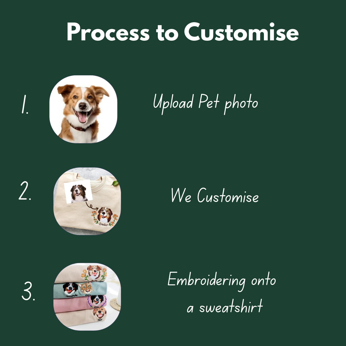 ๐พ Custom Pet Embroidered Hoodie