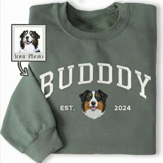 🐾 Custom Pet Embroidered Sweatshirt