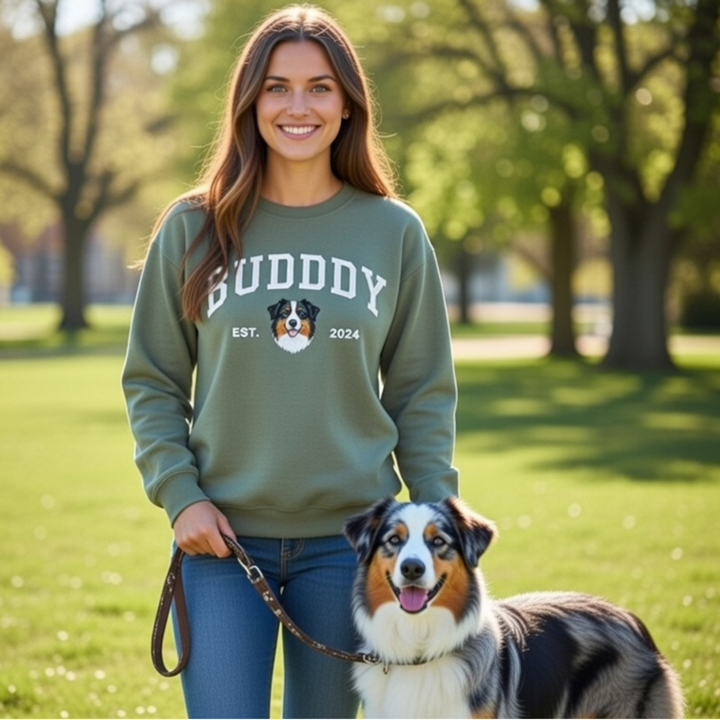🐾 Custom Pet Embroidered Sweatshirt