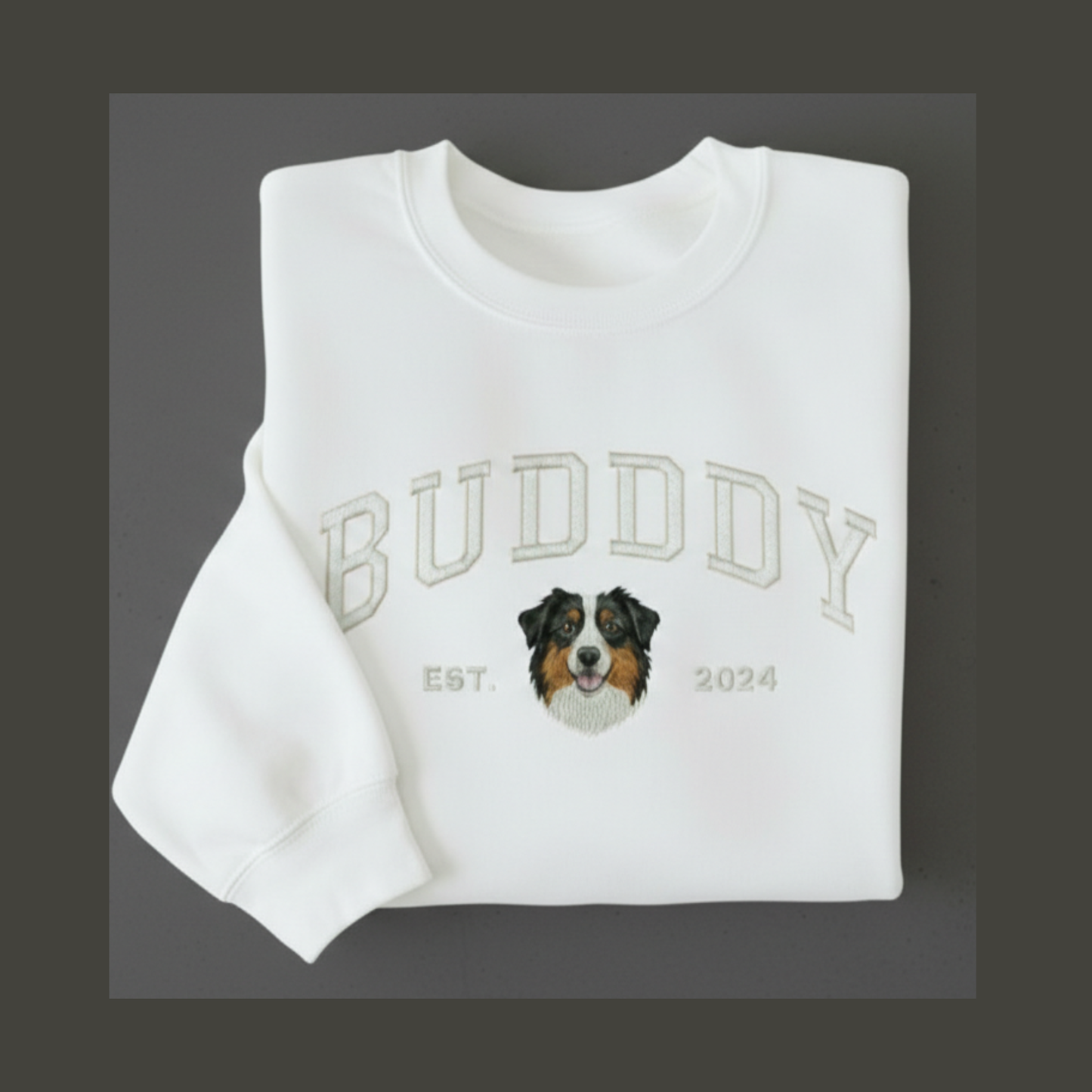 🐾 Custom Pet Embroidered Sweatshirt
