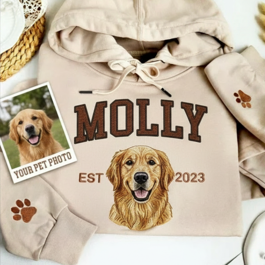 🐾 Custom Pet Embroidered Hoodie