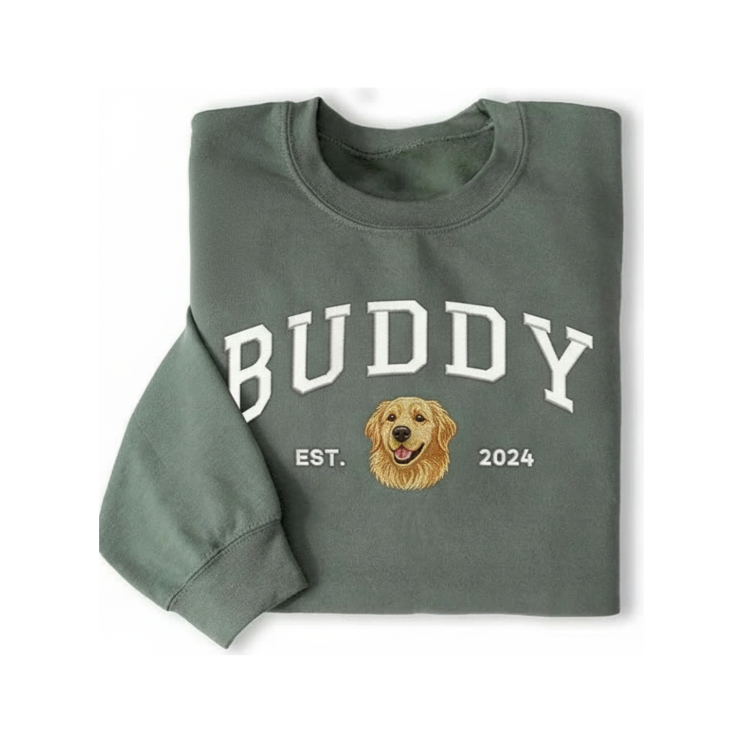 🐾 Custom Pet Embroidered Sweatshirt